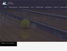 Tablet Screenshot of bowling-chartres.com